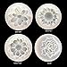 4 Pcs Camellia Sunflower Rose Flower Epoxy Mold Silicone Mold for Wall Hanging Epoxy Resin Mold for Key Chain Pendant Clay Mold