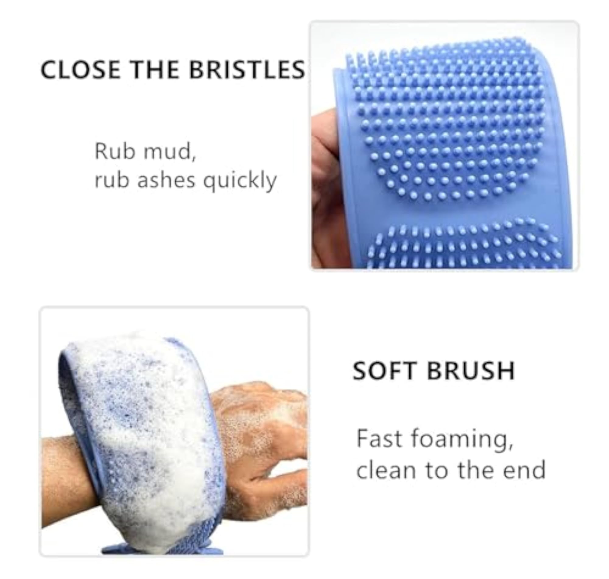 Silicone Double Sided Bath Towel Rubbing Magic