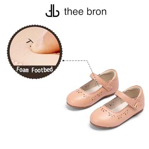 THEE BRON Toddler Mary Janes | Arch Support Leather Princess Shoes | Birthday Party Flats4