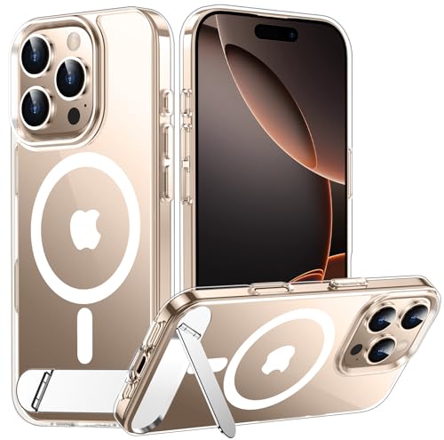 Image of Magnetic Compatible with iPhone 16 Pro Max Case, [Built-in Invisible Kickstand][Compatible with MagSafe] [Military Grade Shockproof] Slim Thin Phone Case for iPhone 16 Pro Max 6.9 inch