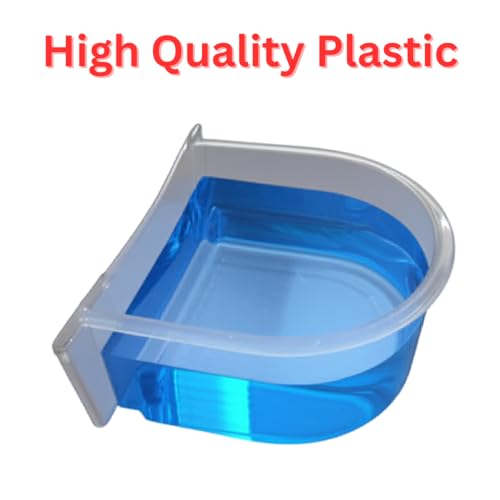 Image of Bird Cage Feeder & Drinker (1 Pair) | Durable Plastic Food & Water Dispenser | Safe & Bird-Friendly Design Plastic | Wild Birds feeders Bird Budgies Food Cage