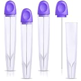 Cake Tester 4 Pieces Stainless Steel Baking Tester with Cover Reusable Metal Cake Tester Mini Cupcak