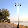 OGMOYT Outdoor Lamp Post Light, European Double Head High Pole Lamp, Anti-Rust Waterproof Garden Street Light for Courtyard Park Villa Community #3