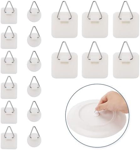 36 Stück Selbstklebende Bildaufhänger Set - Bilder Aufhängen Ohne Bohren, 3 Größen