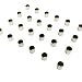 GoodHangups Round Cylinder Magnets 6.35 x 6.35 mm Pieces Diy Personalized Multi Use For Fridge Door Whiteboard Magnetic Map Magnetic Screen Door Bulletin Boards Refrigerators silver (24 Pack)