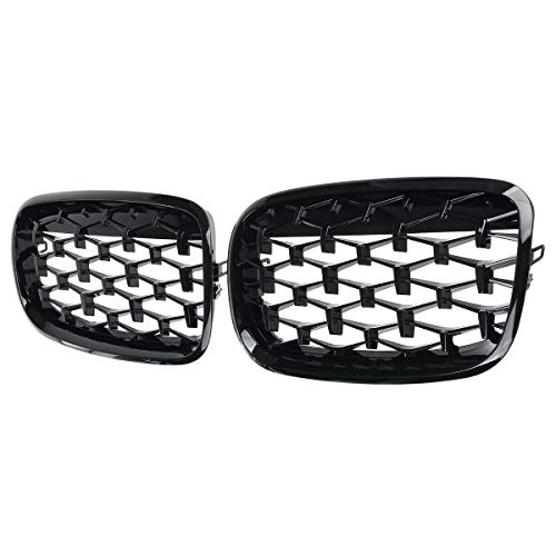 Grille de calandre avant look sport noir et chrome pour SUV X5 E70 et X6 E71