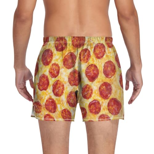 Image of Men's Boxer Shorts Cotton Loose Underwear with Button Fly
