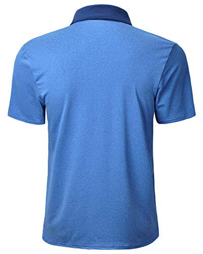 image for TAPULCO Mens Athletic Golf Shirts Short Sleeve Dry Fit Stretchy Casual