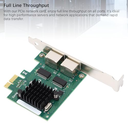 Dual Port BCM5720 Tarjeta de Red Ethernet Gigabit PCIe para PC de Escritorio compatible con Wins Server miniatura 5