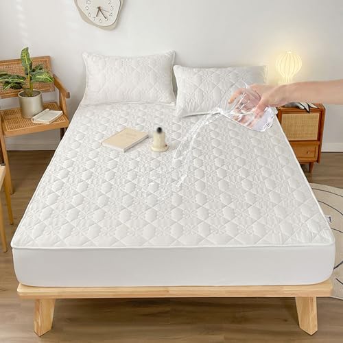Protector de colchón transpirable 150x190 e impermeable para camas calurosas 2
