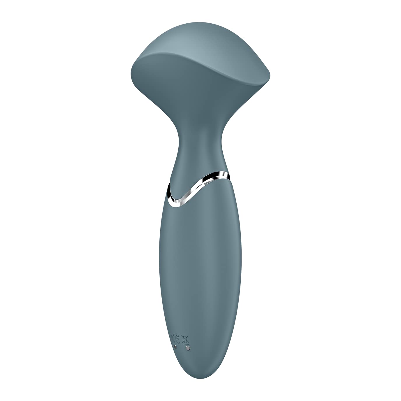 Satisfyer Mini Wand-er Massager Vibratore | 12 Programmi di Vibrazione | Impermeabile (IPX7) | Silicone medicale | Sex Toys per Massaggi erotici | Sex Toy per Donne | Grigio