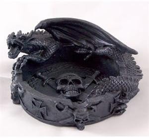 Roaring Gothic Dragon Pirate Ashtray