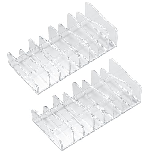 YiPHomn 2 Stk Kosmetik Organizer, Schmink Aufbewahrung Make up Paletten Halter Aufbewahrungsbox mit 8 Steckplätzen für Lidschatten Erröten Schminktisch Waschtisch