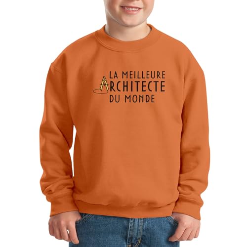 Sweatshirt enfant la meilleure architecte vêtement job art monument - 2