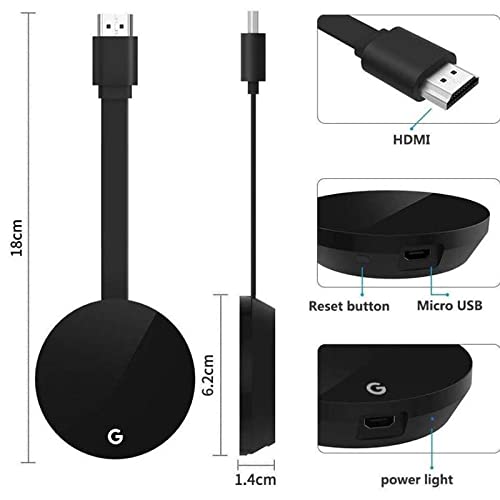Image of VELURA G7S 2.4G Display Dongle 4K HDMI Adapter Video Receiver for TV Monitor|1X Wireless Wi-Fi Display Dongle Receiver| Internet & Media Streamers