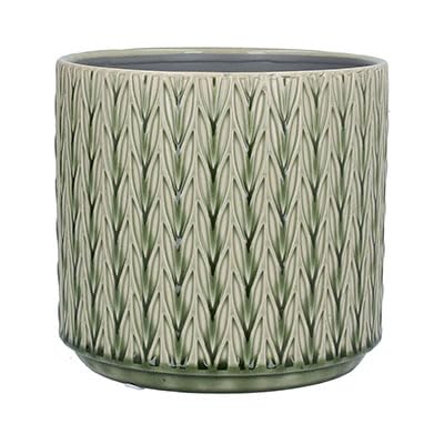 Gisela Graham Green Staghorn Plant Pot - Large