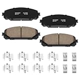 HECHENQICHE Front Ceramic Brake Pads with Hardware for 2014-2015 Jeep Cherokee (for Vehicles with 12.99