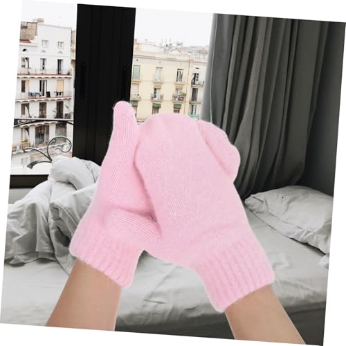 Guantes de lana tejidos para mujer ideales para excursiones y aventuras de invierno 5