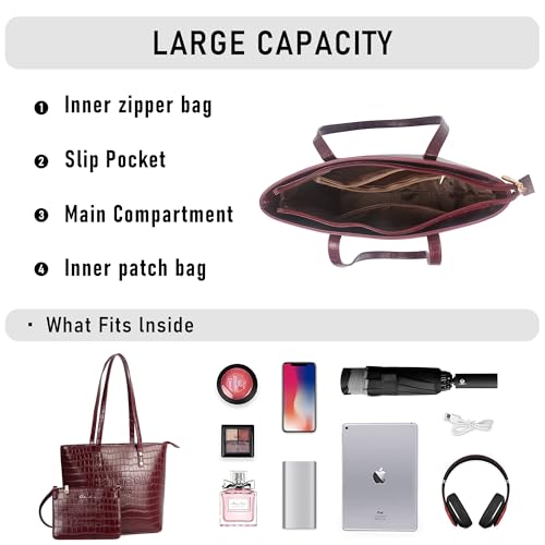 Image of Chinllo Tote Bag for Women, Medium Top Handle Handbags Purse