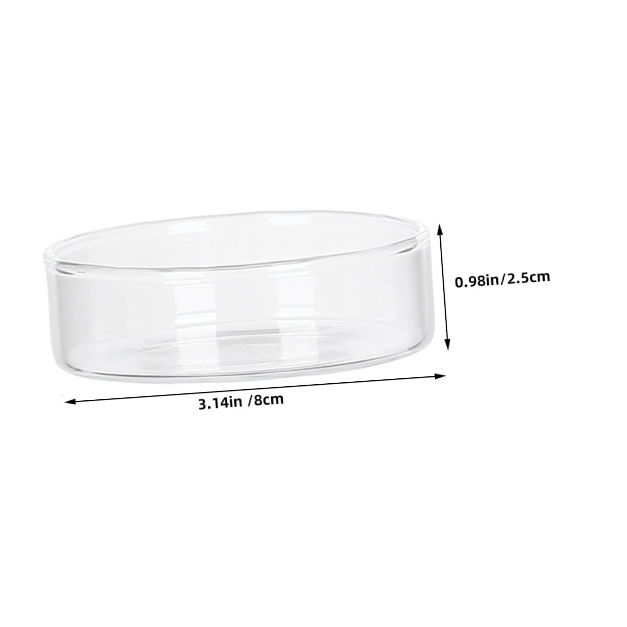 HOLIDYOYO 1pc Dessert Plate Mini Cake Pans Candy Fruit Tray Appetizer Serving Tray Creative Serving Tray Salad Serving Dish Round Cake Pans Food Serving Tray Appetizers Cup Glass Transparent