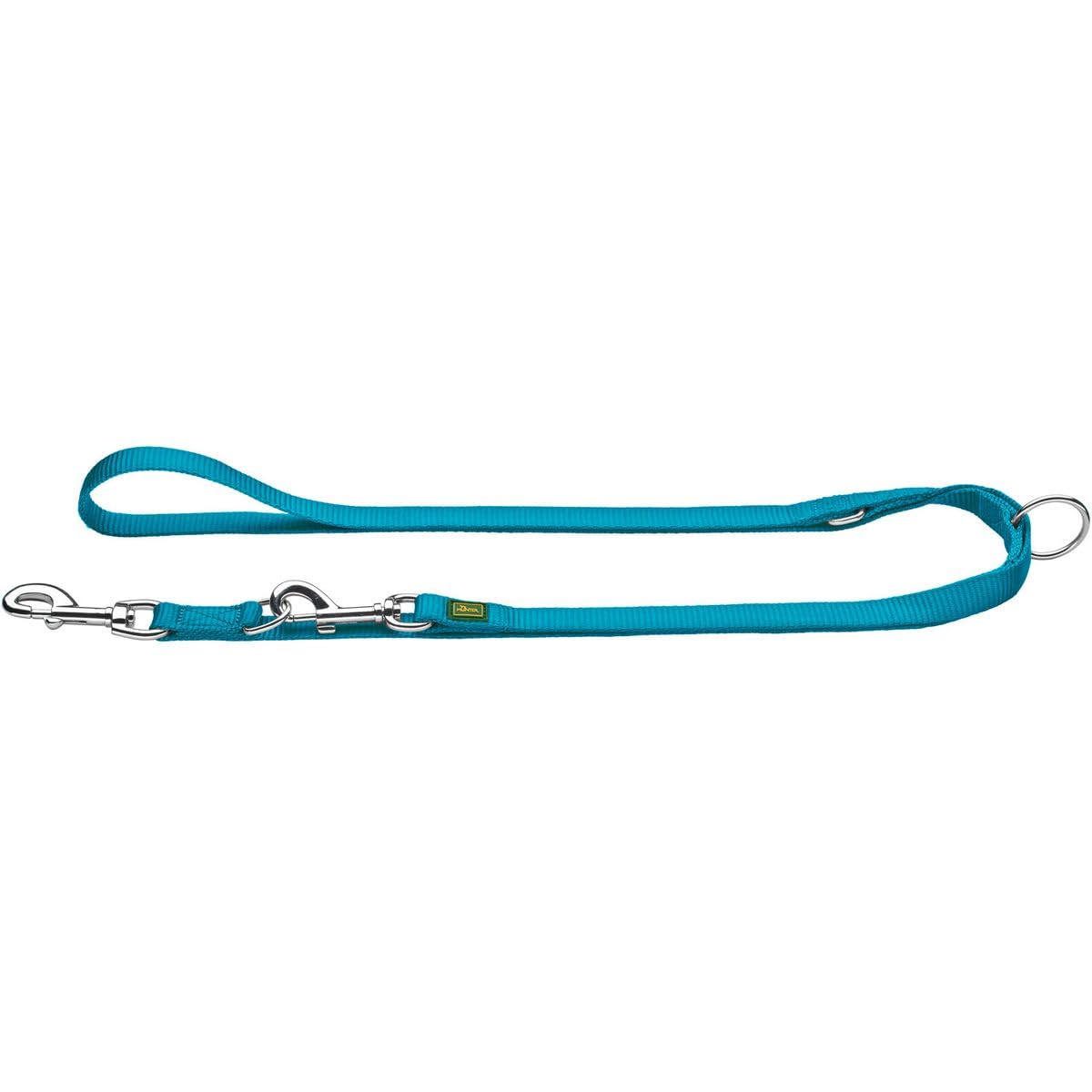 HUNTER Verstellbare Hundeführleine, Farbe: grau, 3-fach verstellbar, robustes Nylon, pflegeleicht, Größe: 20/200