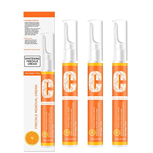 Sérum corrector de manchas de triple acción, gel de eliminación de pecas de manchas instantáneas, lápiz de eliminación de pecas de vitamina C para manchas oscuras, líneas finas y arrugas (3 piezas)