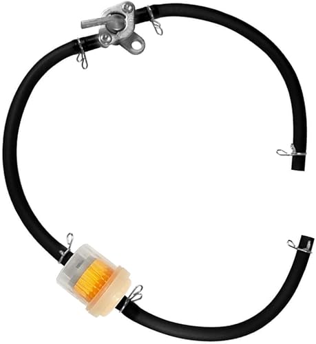Miniatura 8 de Abrazaderas de manguera de gasolina y filtros de combustible con válvula de cierre en línea Juego de llaves de petcock para 50cc 70cc 90cc 110cc