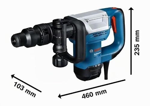Miniatura 5 de Bosch Professional Martillo Demoledor Gsh 5 Sds Max., Energía De Impacto De 7,5 J, Potencia 1100 W, Incl. Cincel Puntiagudo, Maletín
