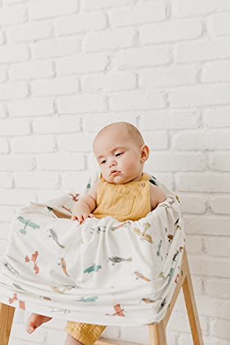 Image of Copper Pearl Nursing Cover, Multi-Use Cover for Baby Girl or Boy, Car Seat Cover, Stroller Cover & Breastfeeding Cover Up for Women, Ace