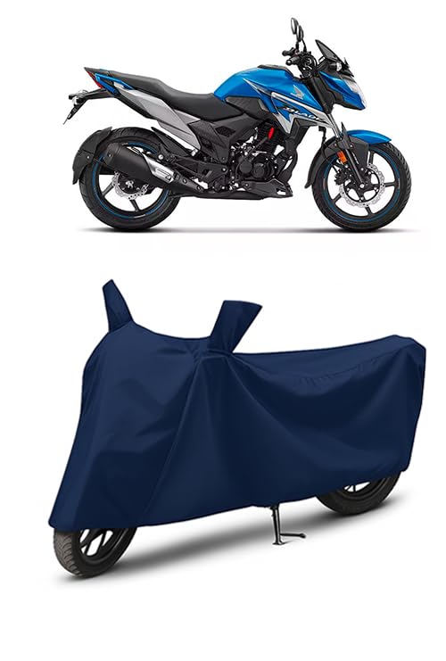 Image of Waterproof Bike Cover for Honda X Blade | All Weather Protection from Rain, Dust, UV Rays & Scratches with Mirror Pockets & Buckle Belt | X Blade Bike Cover