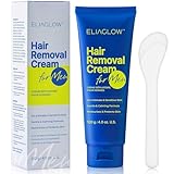 Hair Removal Cream for Men and Women: Sensitive Depilatory Cream for Intimate/Pubic Areas, Body, Legs, Chest, and Underarms, Easy & Painless, Gentle Formula for All Skin Type, 120ml