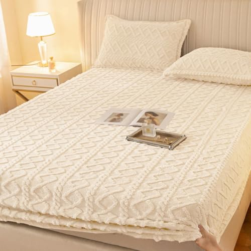 JIANINGHOME Sábanas de franela de 150 x 200 pulgadas, de forro polar, acogedora, mullida, tacto de cachemira, cálida para invierno