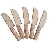 GARIOUANS 5 Stück Teiliges Holzspielzeug mit Küchenmessern Pädagogisches Kochsimulation für...