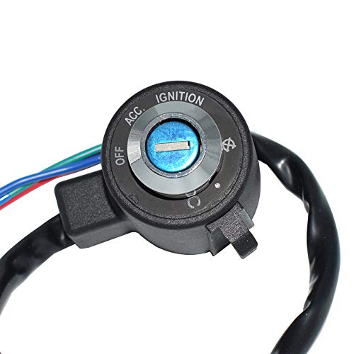 Motorcycle Ignition Switch Lock Set Assembly with Wires +2 Keys Compatible with Harley Davidson Sportster XL 883 XL883 1999-2005 XL1200 1996-2003 48154-05A / 71441-94