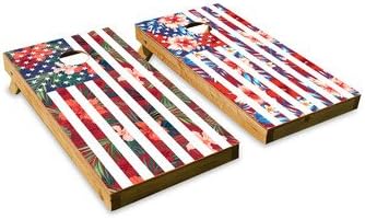 2 Piece Aloha-Merican Cornhole Board Set