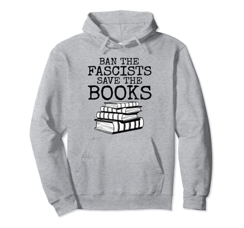 Ban The Fascists Save The Books Lover Worm Nerd Sweat à Capuche