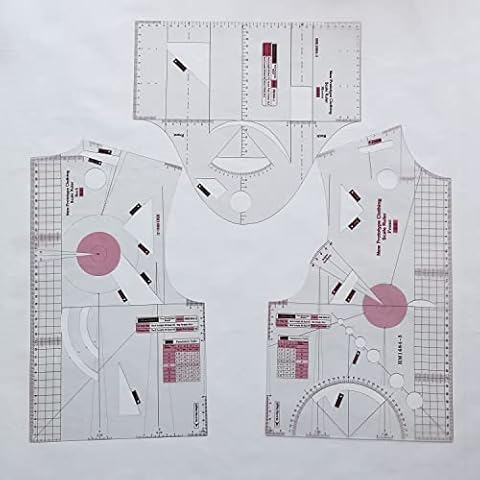 HONEYSEW 1:1 Fashion Design Ruler for Women Blouse Cloth Design School Student Teching Apparel Drawing Templete Garment Prototype Sewing Ruler Model 160/84A Cover