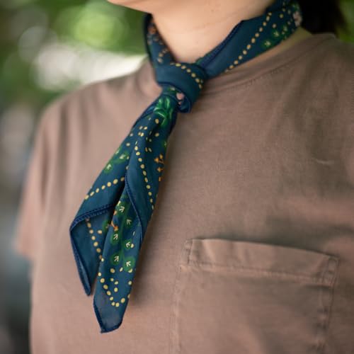 Image of WHTE MOSS Bandana - 100% Cotton Extra Soft Scarf Handkerchief for Men & Women