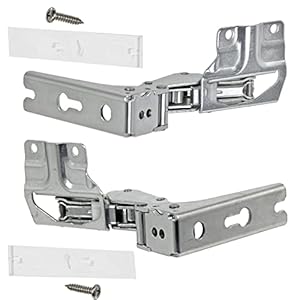 Spares2go Integrated Door Hinge Pair compatible with Miele Fridge Freezer (Top Left, Bottom Right + Upper Right, Lower Left, 3704 5.0, 3306 5.0, 3307 5.0)