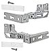 Spares2go Integrated Door Hinge Pair compatible with Miele Fridge Freezer (Top Left, Bottom Right + Upper Right, Lower Left, 3704 5.0, 3306 5.0, 3307 5.0)