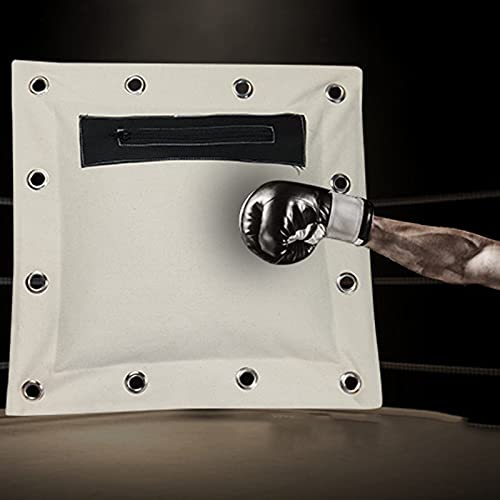 Saco de boxeo resistente de 40 x 40 cm, saco de arena vacía, bolsa de pared para artes marciales, saco de boxeo