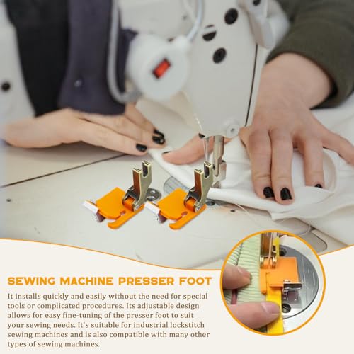 2 Piezas Pie Prensatelas Multifuncional para Máquina de Coser miniatura 5