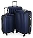 Price comparison product image HAUPTSTADTKOFFER - Spree - Set of 3 Hard-Side Luggages Glossy Suitcase Hardside Spinner Trolley Expandable (S, M & L) TSA, Darkblue