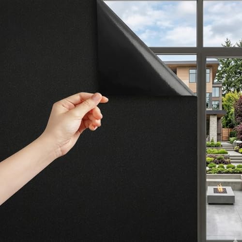 Vinilo para ventana opaco antiestático negro miniatura 1