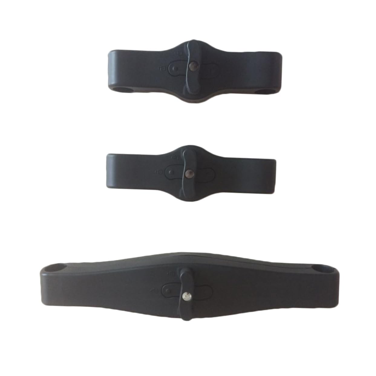Connecteur de Poussette Double Lot de 3, Noir, pour Jumeaux