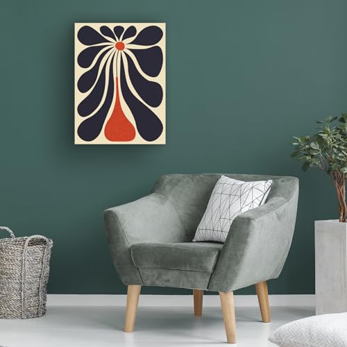 Wrapped Canvas Wall Art - Alisa Galitsyna 'Lazy Flower' Wall Art for Living Room, Bedroom, or Office Décor - 35x47 by Trademark Fine Art - Used condition - Image 4