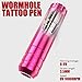 Tattoo Kit, Wormhole Tattoo Machine Kit Tattoo Gun Kit Cartridge Needles Tattoo Practice Pen Kit for Beginners Rotary Tattoo Machine Pen Kit Tattoo Supplies WTK104