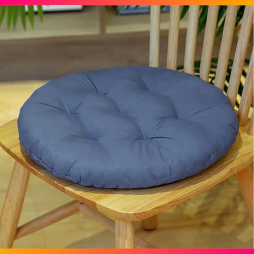 Kit 4 Almofadas Assento Cadeira Futton Futon 40x40cm Redondo Cores Diversas (Chino)