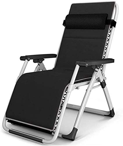 Chaise longue de jardin pliable zero gravite avec coussin transat inclinable exterieur 200kg