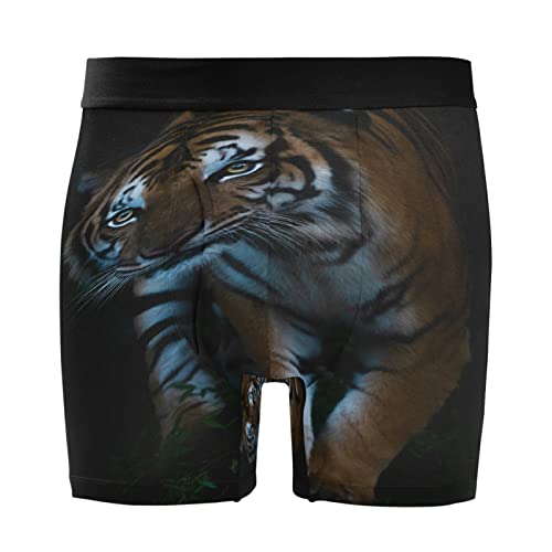 Bóxer para hombre Vnurnrn de tigre negro en pack de 2 calzoncillos elásticos
